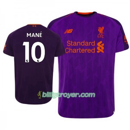 Billige Fotballdrakter Liverpool Sadio Mane 10 Bortedraktsett 2018/19 Kortermet
